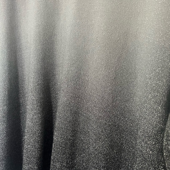 Blue Morgan sweater sparkly ombré silver grey glitter fall winter knitted top - Picture 2 of 5